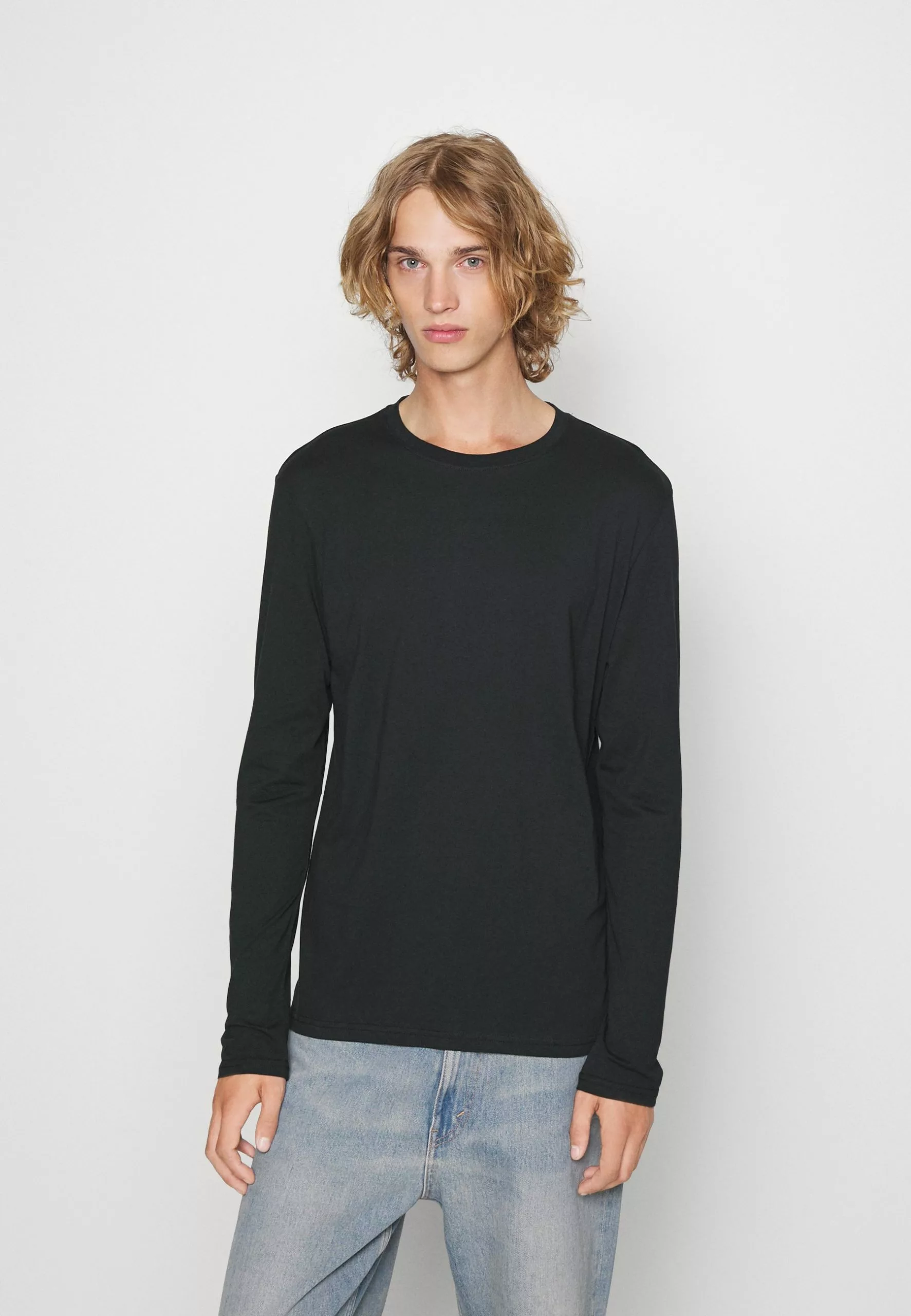 Pier One 5 Pack - Long Sleeved Top - White/Dark Blue/Black 2 Pier One 5 Pack - Long Sleeved Top - White/Dark Blue/Black - Image 2