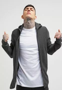 Pier One Cardigan - Mottled Dark Grey