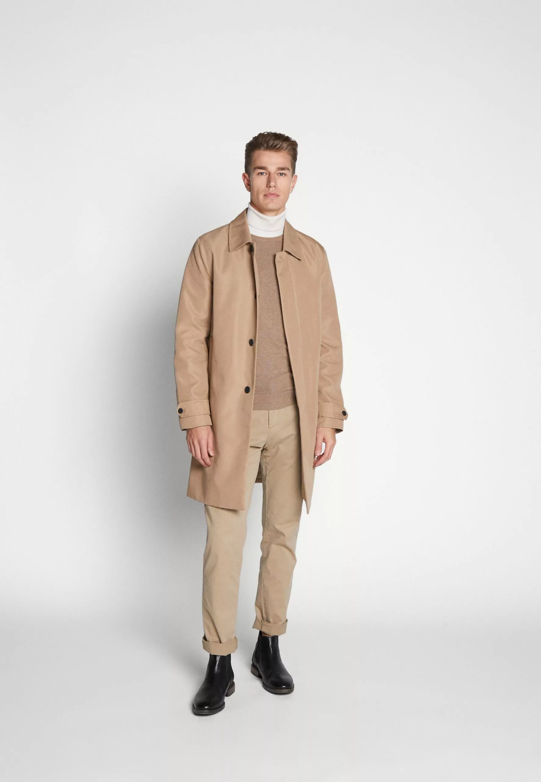 Pier One Basic Crewneck - Jumper - Mottled Beige 2 Pier One Basic Crewneck - Jumper - Mottled Beige - Image 2