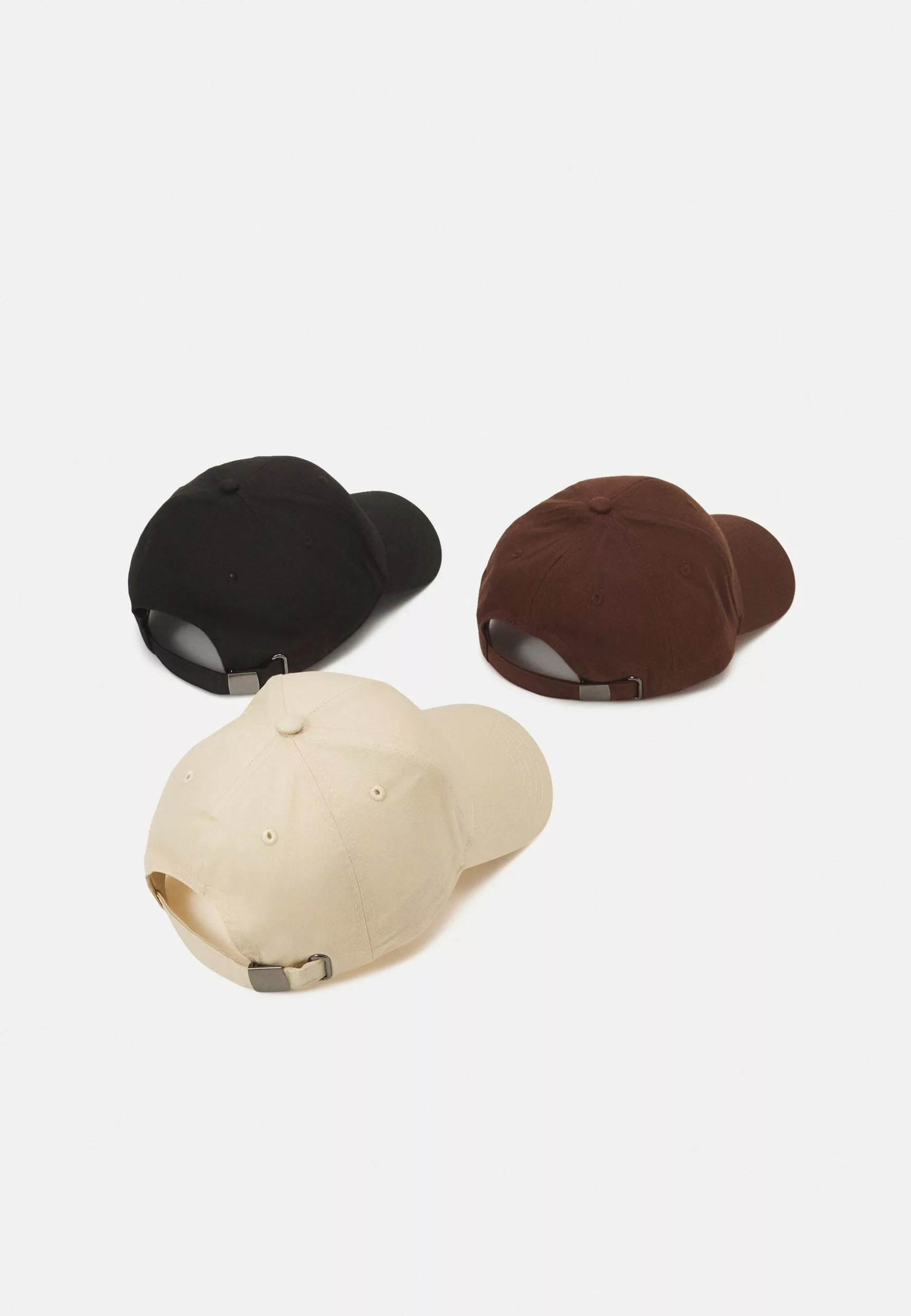 Pier One Unisex 3 Pack - Cap - Black/Dark Brown/Beige 2 Pier One Unisex 3 Pack - Cap - Black/Dark Brown/Beige - Image 2
