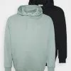 Pier One 2 Pack- Hoodie - Black/Green