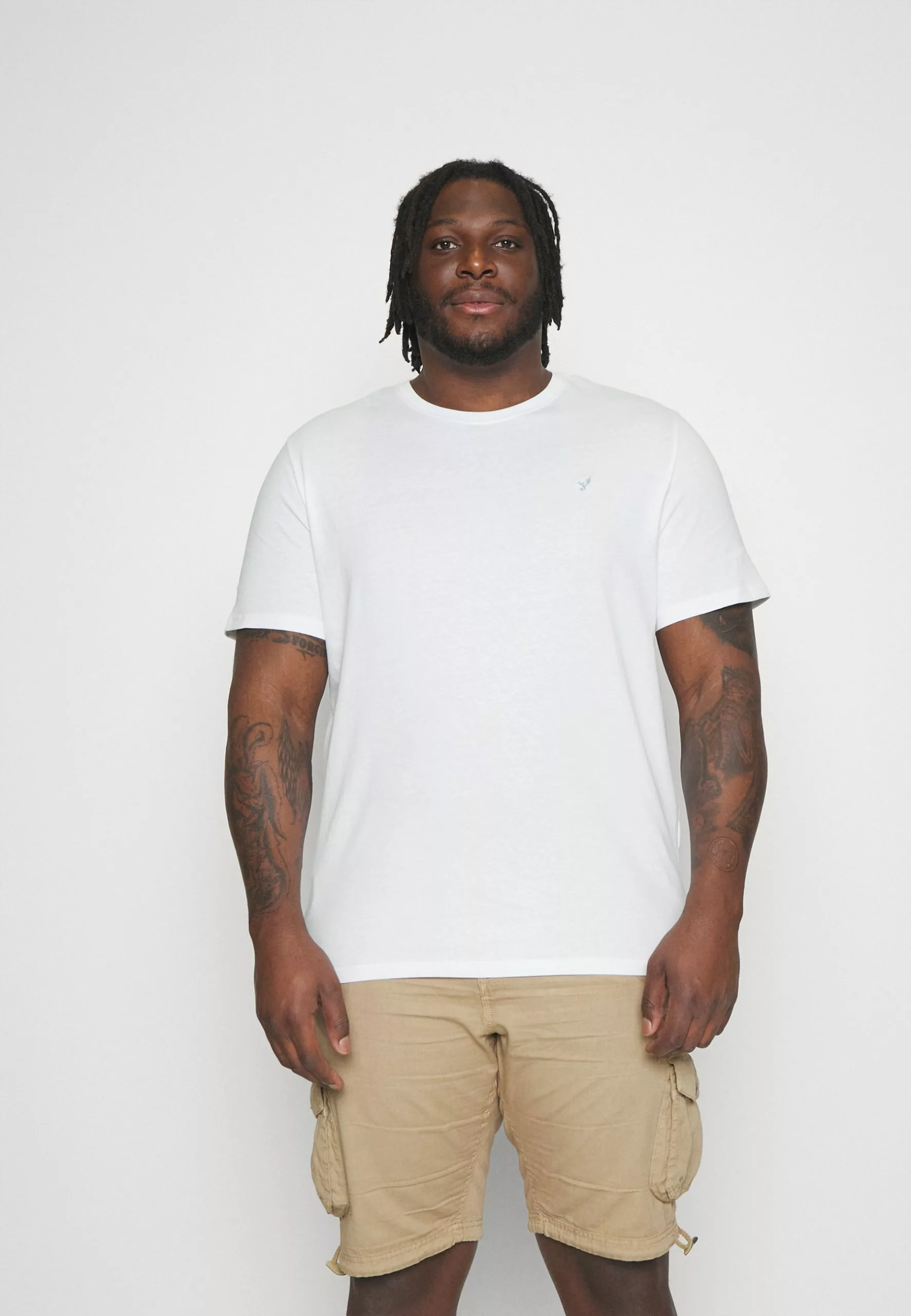 Pier One 5 Pack - Basic T-Shirt - White/Mottled Dark Grey/Bordeaux 2 Pier One 5 Pack - Basic T-Shirt - White/Mottled Dark Grey/Bordeaux - Image 2