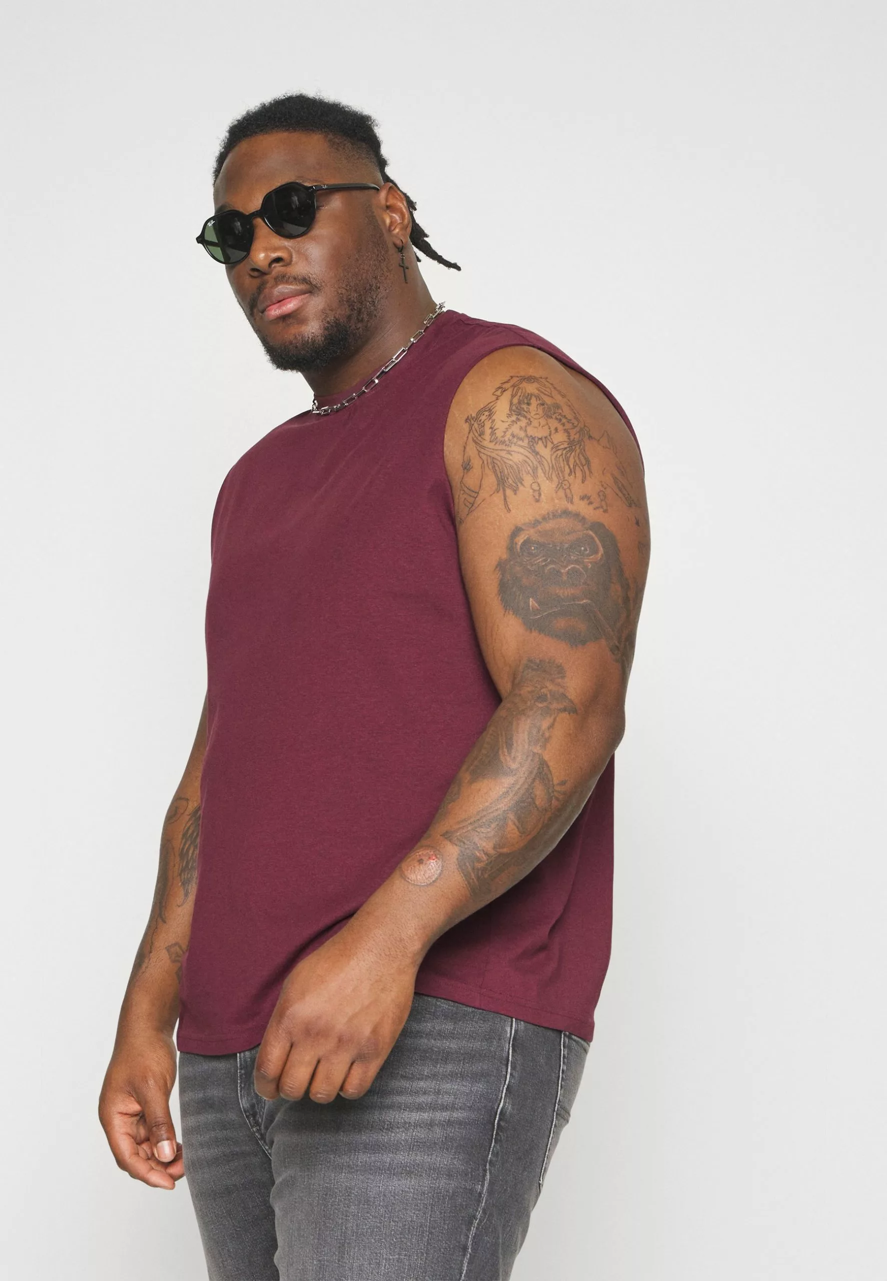 Pier One 2 Pack- Top - Black/Bordeaux 5 Pier One 2 Pack- Top - Black/Bordeaux - Image 5