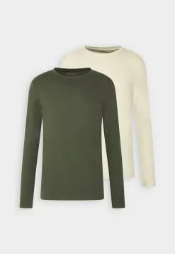 Pier One 2 Pack - Long Sleeved Top - Off-White/Dark Green 10 Pier One 2 Pack - Long Sleeved Top - Off-White/Dark Green -Pier One Shop 9c9be42cf4404e85bbbe9c7022e4cedf