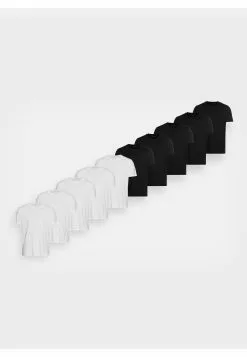 Pier One 10 Pack - Basic T-Shirt - White/Black 10 Pier One 10 Pack - Basic T-Shirt - White/Black -Pier One Shop a47858ffbc3a4fd8908751110de7e4fb