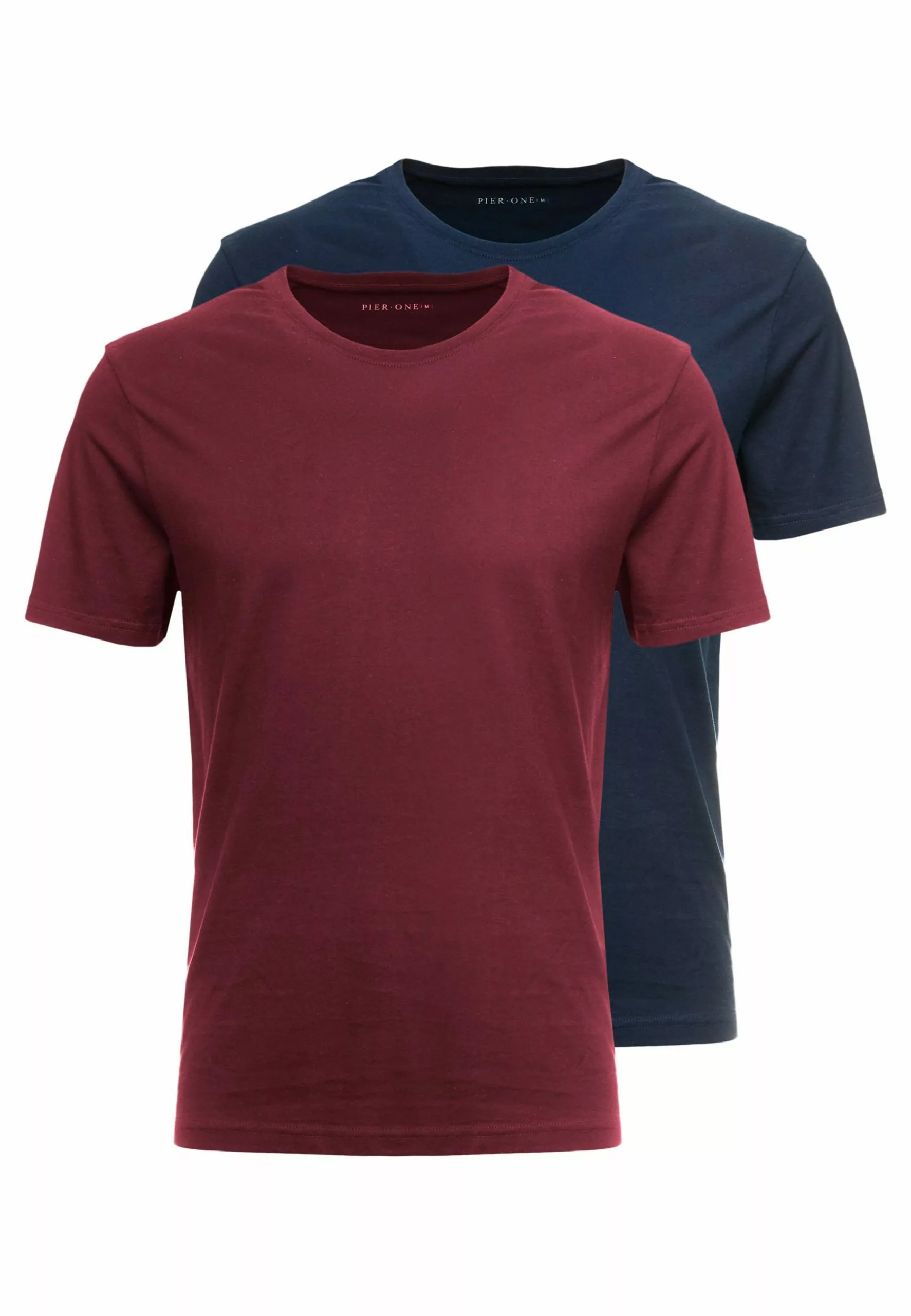 Pier One 2 Pack - Basic T-Shirt - Bordeaux 5 Pier One 2 Pack - Basic T-Shirt - Bordeaux - Image 5