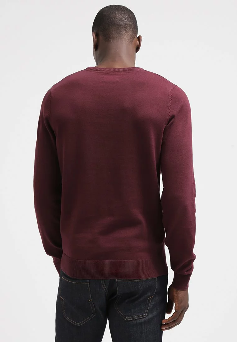 Pier One Basic Crewneck - Jumper - Bordeaux 3 Pier One Basic Crewneck - Jumper - Bordeaux - Image 3
