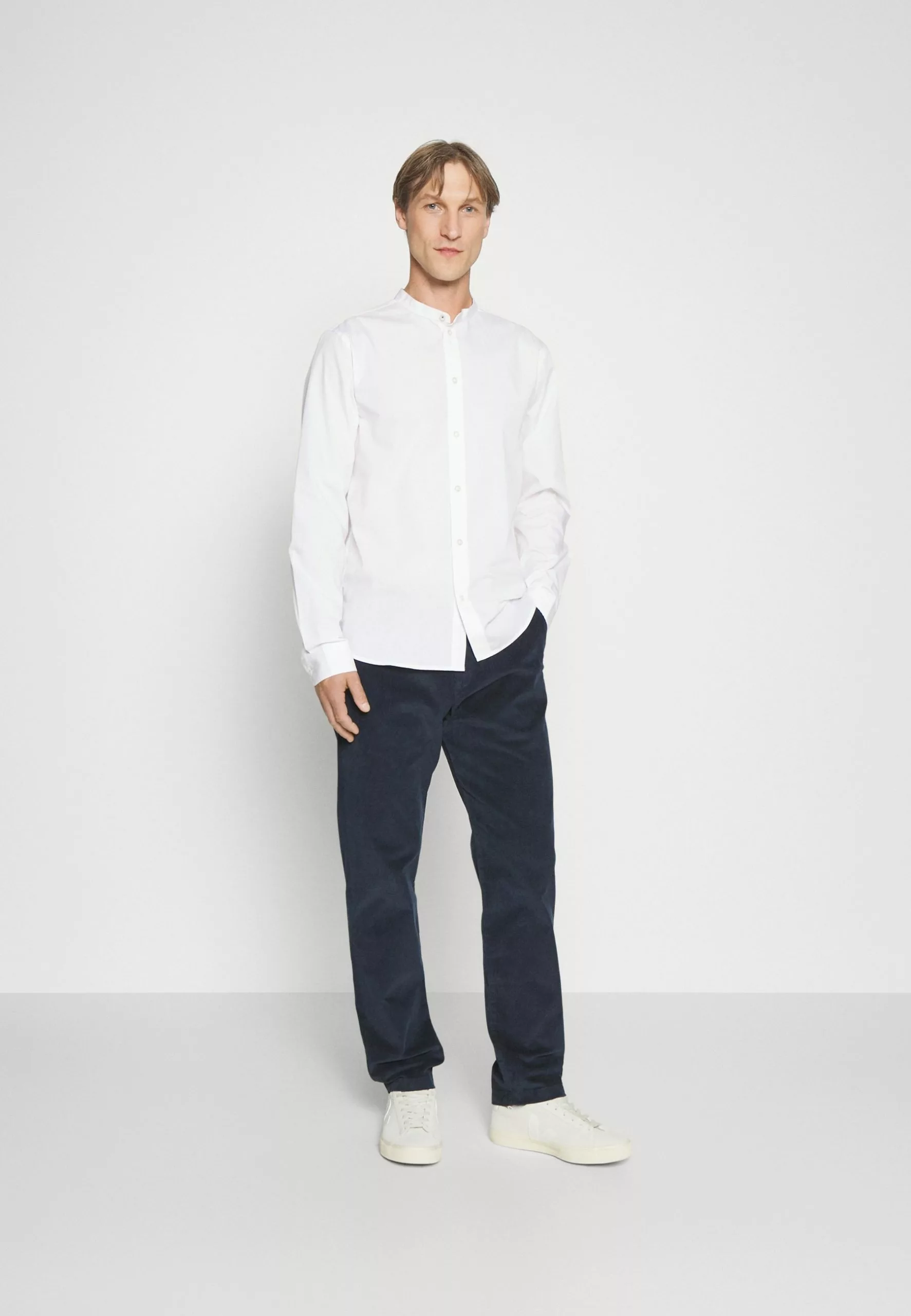 Pier One 2 Pack - Shirt - White/Olive 1 Pier One 2 Pack - Shirt - White/Olive