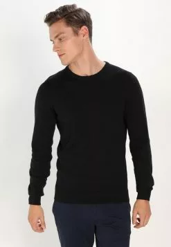 Pier One Basic Crewneck - Jumper - Black