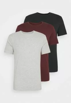 Pier One 3 Pack - Basic T-Shirt - Black/Grey/Bordeaux 16 Pier One 3 Pack - Basic T-Shirt - Black/Grey/Bordeaux -Pier One Shop b4adf13b9960406cbe579058828ee383