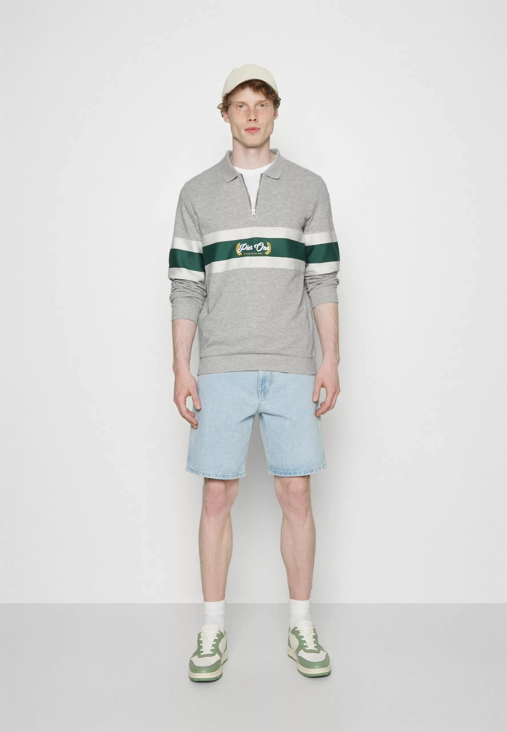 Pier One Sweatshirt -Light Grey 2 Pier One Sweatshirt -Light Grey - Image 2