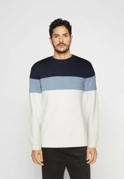 Pier One Sweatshirt - Blue/Off-White/Grey