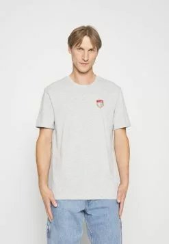 Pier One Print T-Shirt - Light Grey
