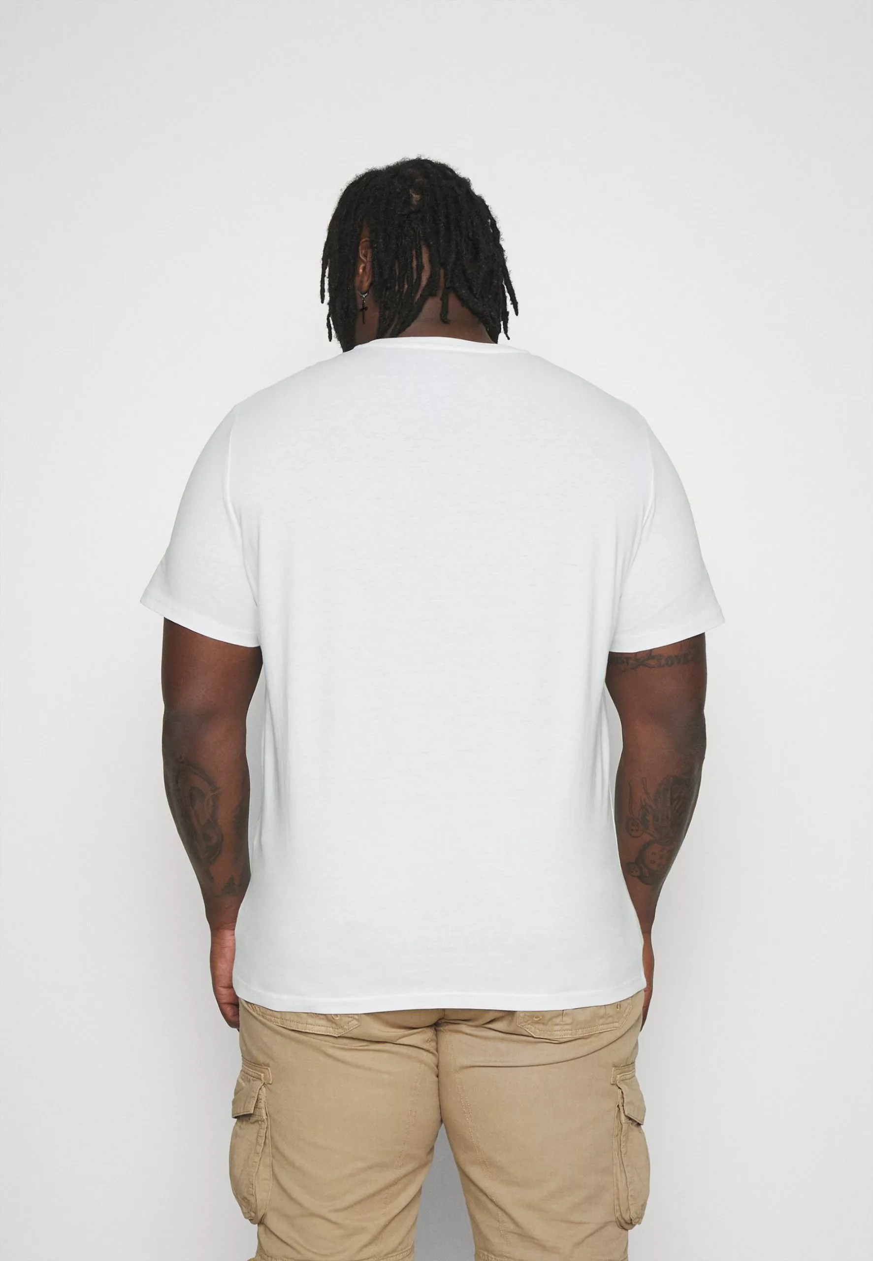 Pier One 5 Pack - Basic T-Shirt - White/Mottled Dark Grey/Bordeaux 3 Pier One 5 Pack - Basic T-Shirt - White/Mottled Dark Grey/Bordeaux - Image 3