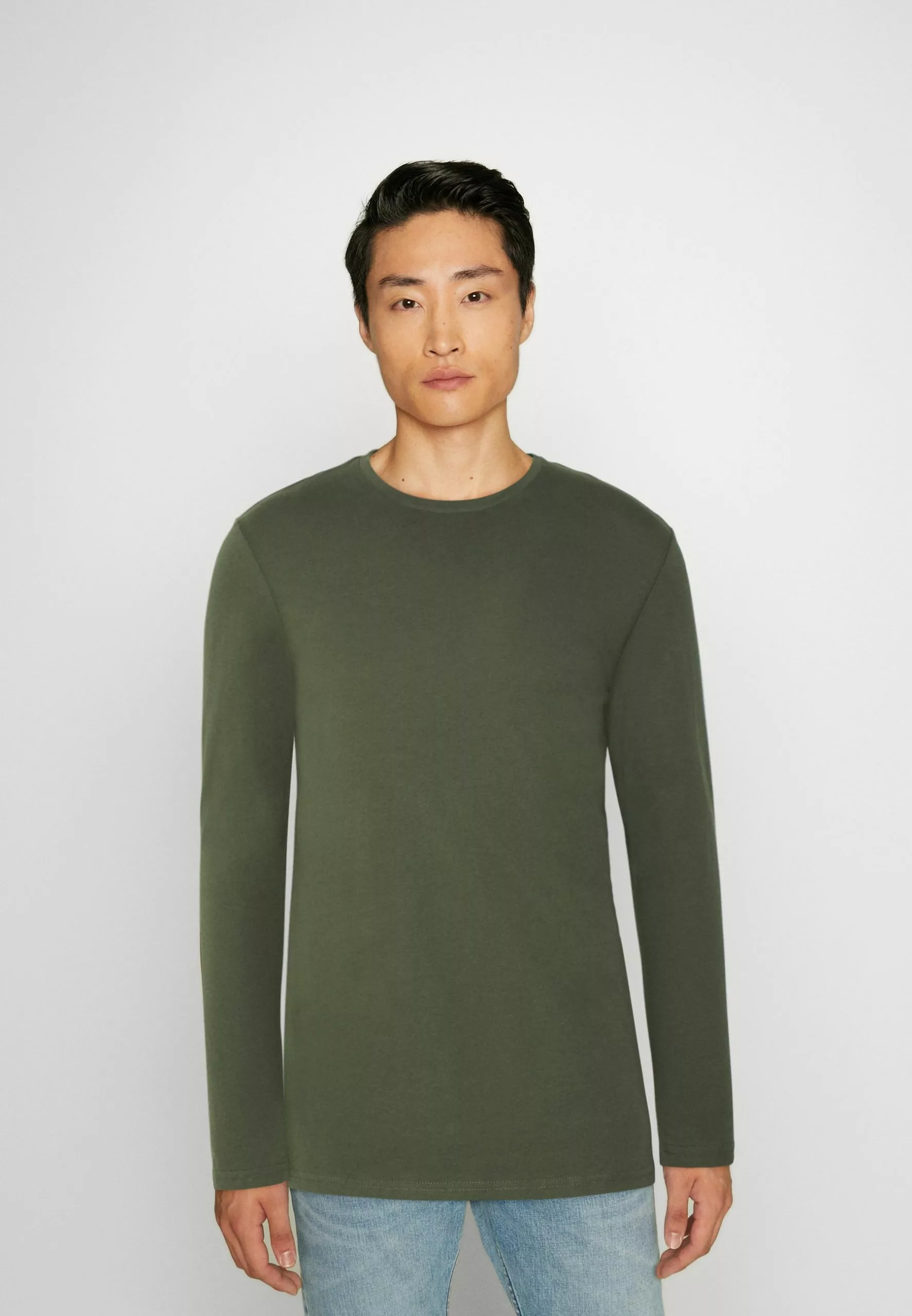 Pier One 2 Pack - Long Sleeved Top - Off-White/Dark Green 2 Pier One 2 Pack - Long Sleeved Top - Off-White/Dark Green - Image 2