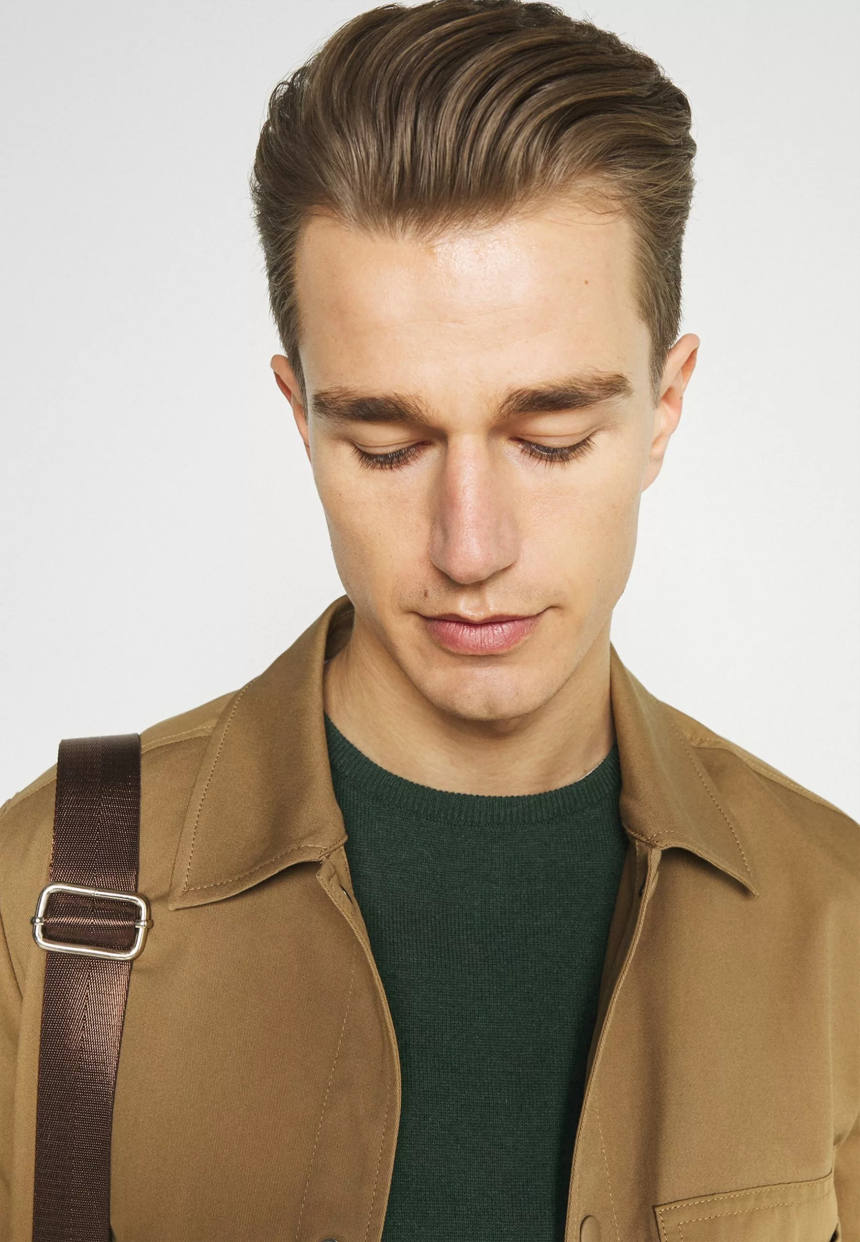 Pier One Basic Crewneck - Jumper - Mottled Dark Green 4 Pier One Basic Crewneck - Jumper - Mottled Dark Green - Image 4