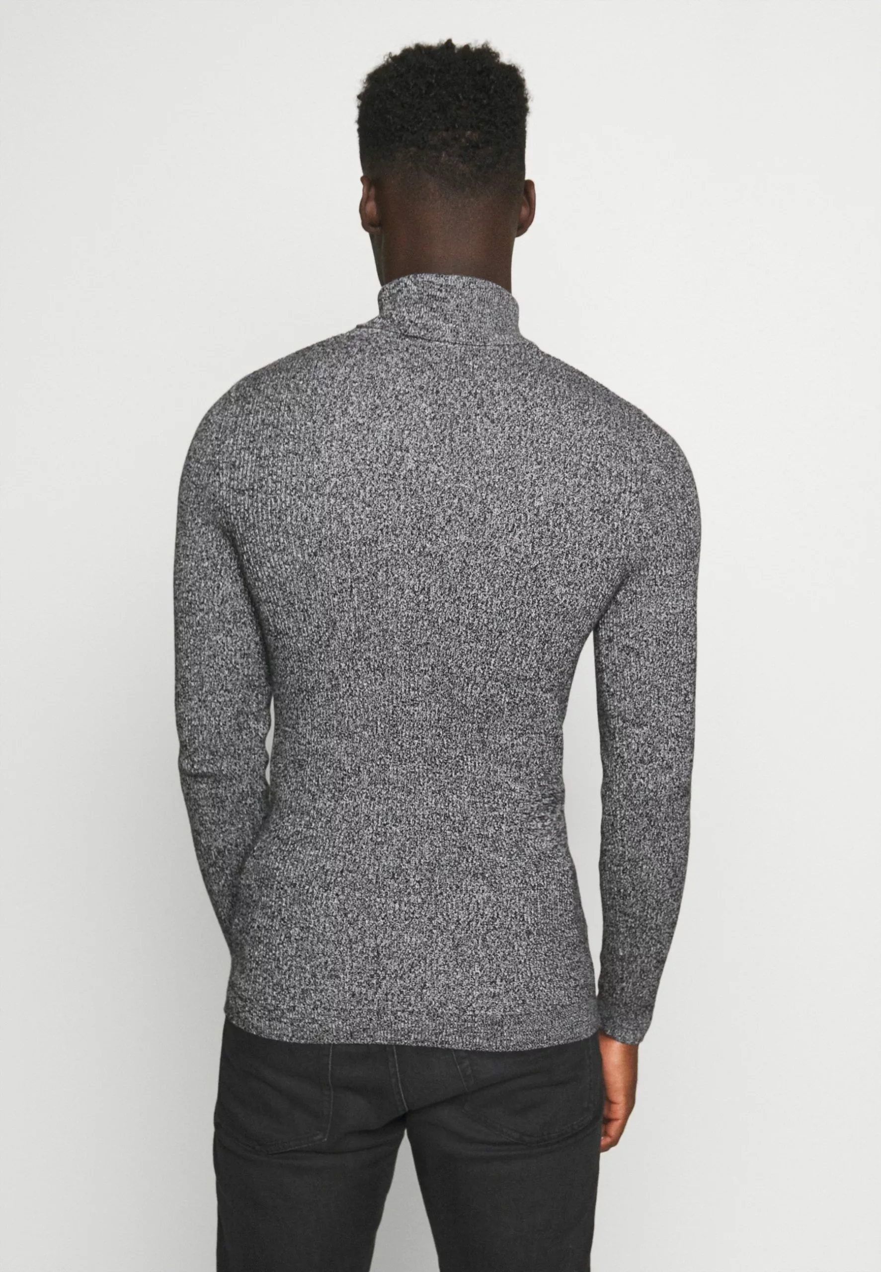 Pier One Muscle Fit Turtle - Jumper - Mottled Grey 3 Pier One Muscle Fit Turtle - Jumper - Mottled Grey - Image 3
