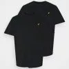 Pier One 2 Pack - Basic T-Shirt - Black/Black