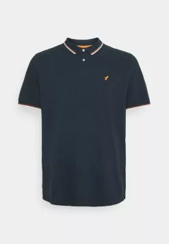 Pier One Polo Shirt - Dark Blue/Orange