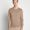Pier One Basic Crewneck - Jumper - Mottled Beige