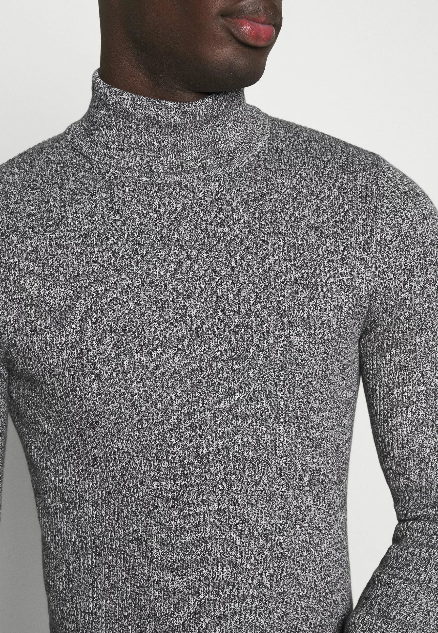 Pier One Muscle Fit Turtle - Jumper - Mottled Grey 6 Pier One Muscle Fit Turtle - Jumper - Mottled Grey - Image 6