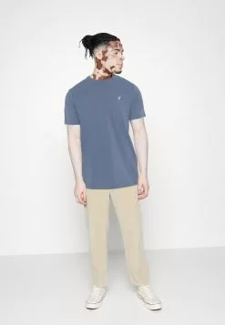 Pier One 3 Pack - Basic T-Shirt - White/Dark Blue/Blue