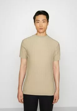 Pier One Print T-Shirt - Beige