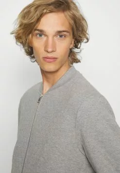 Pier One Zip-Up Sweatshirt - Mottled Grey -Pier One Shop d37fa38d4b144a75a78bd49ddd38bf86