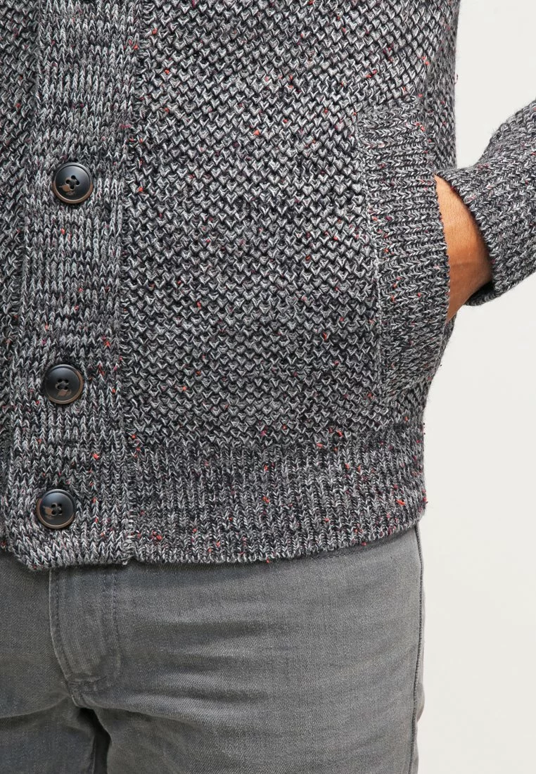Pier One Cardigan - Dark Grey Melange 7 Pier One Cardigan - Dark Grey Melange - Image 7