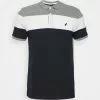 Pier One Polo Shirt - Grey/White/Dark Blue