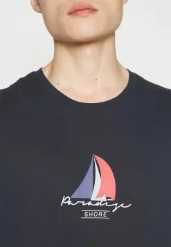 Pier One Print T-Shirt - Dark Blue -Pier One Shop d7b3cbccab1a4d2db087bdf59a4adcfe