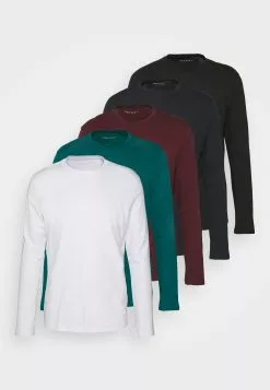 Pier One 5 Pack - Long Sleeved Top - White/Dark Blue/Black 12 Pier One 5 Pack - Long Sleeved Top - White/Dark Blue/Black -Pier One Shop d83220e9e54d43fcb8998bbd6af96e96