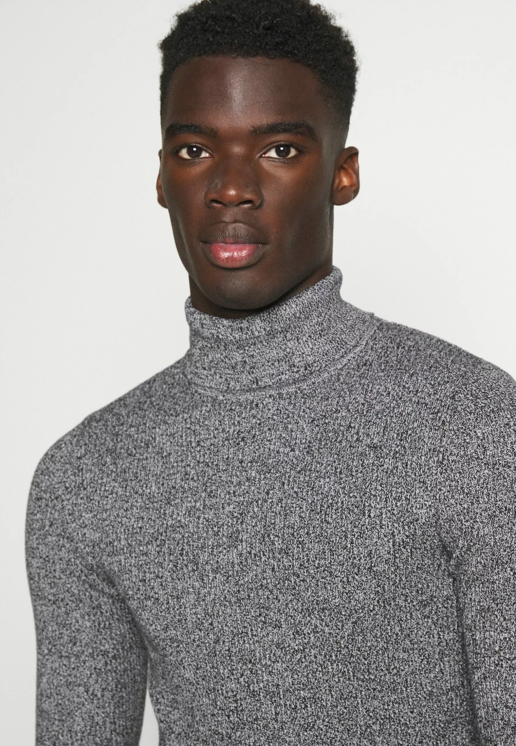 Pier One Muscle Fit Turtle - Jumper - Mottled Grey 4 Pier One Muscle Fit Turtle - Jumper - Mottled Grey - Image 4