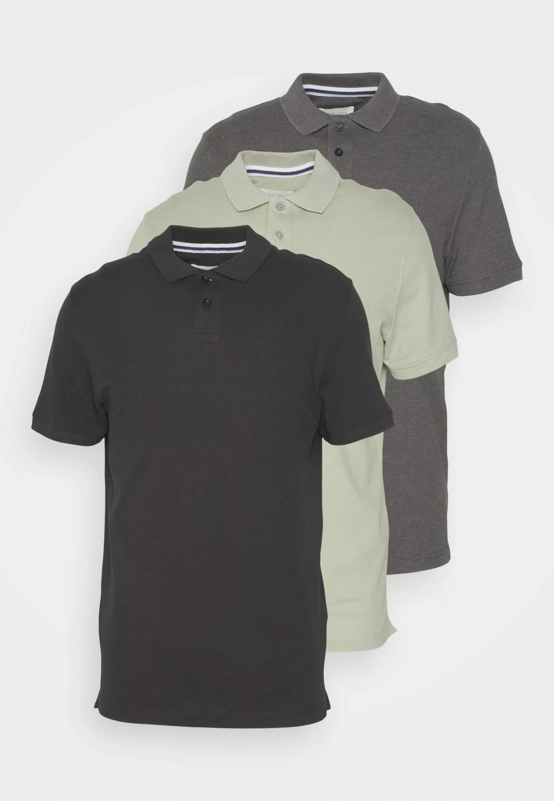 Pier One 3 Pack - Polo Shirt - Mint/Black/Grey 6 Pier One 3 Pack - Polo Shirt - Mint/Black/Grey - Image 6