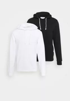 Pier One 2 Pack - Hoodie - Black/White