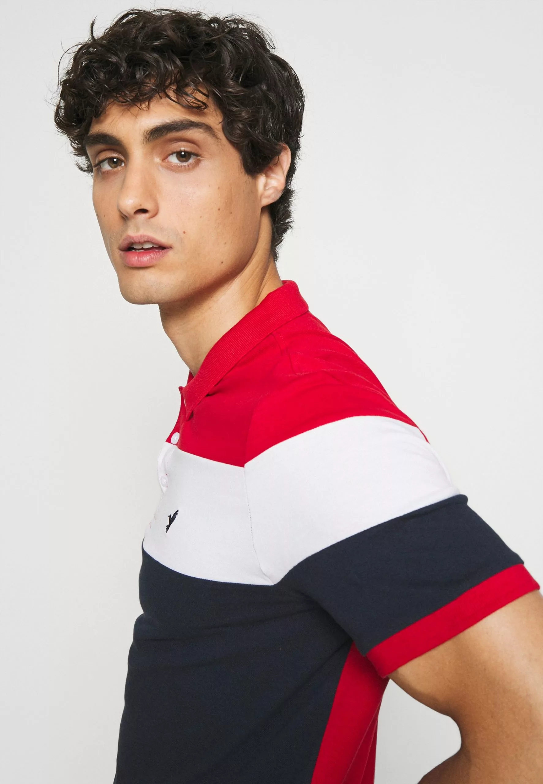 Pier One Polo Shirt - Red/White/Dark Blue 4 Pier One Polo Shirt - Red/White/Dark Blue - Image 4