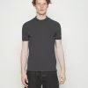 Pier One Basic T-Shirt - Mottled Dark Grey