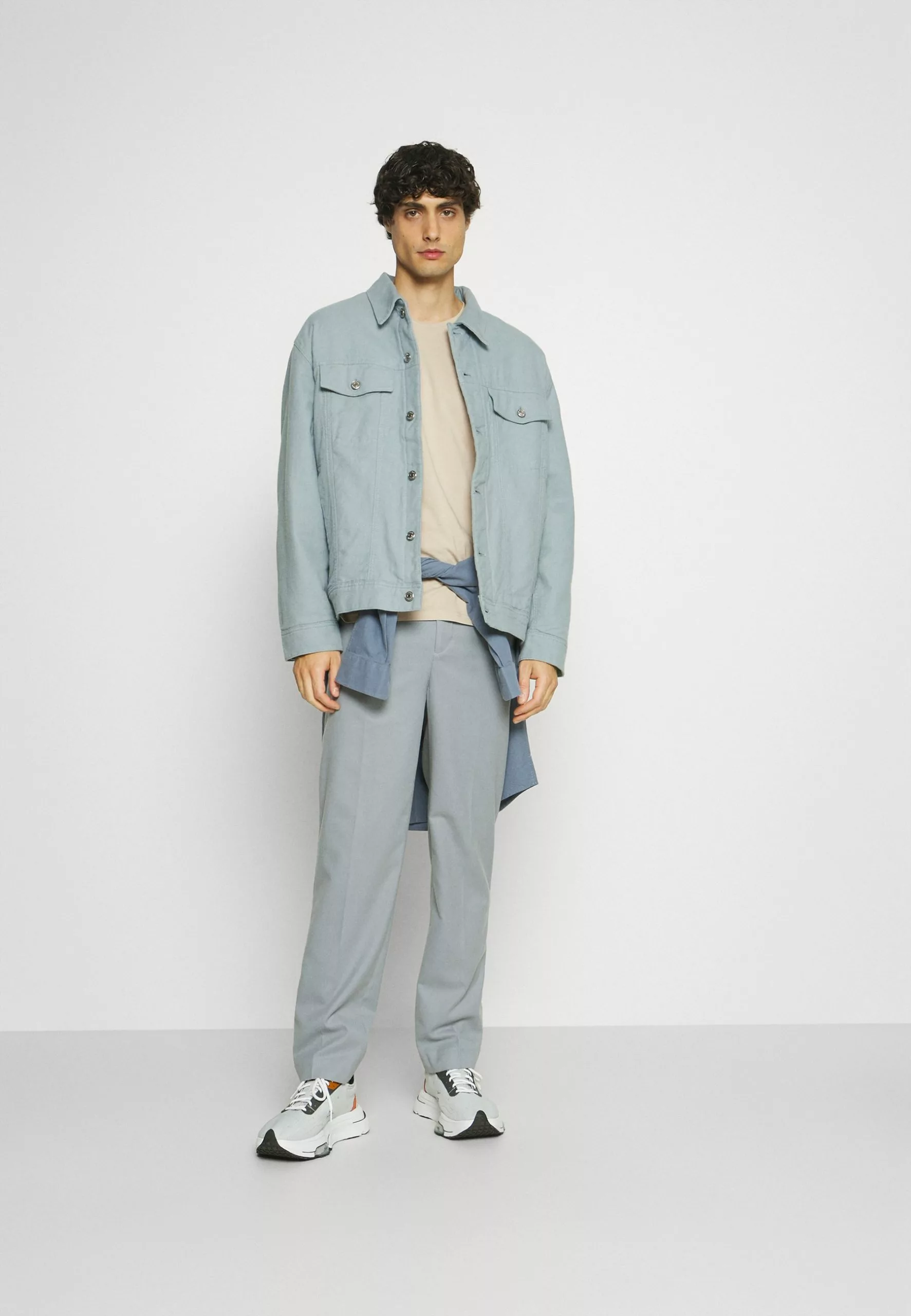 Pier One 5 Pack - Basic T-Shirt - Dark Grey/Dark Blue/Olive 1 Pier One 5 Pack - Basic T-Shirt - Dark Grey/Dark Blue/Olive