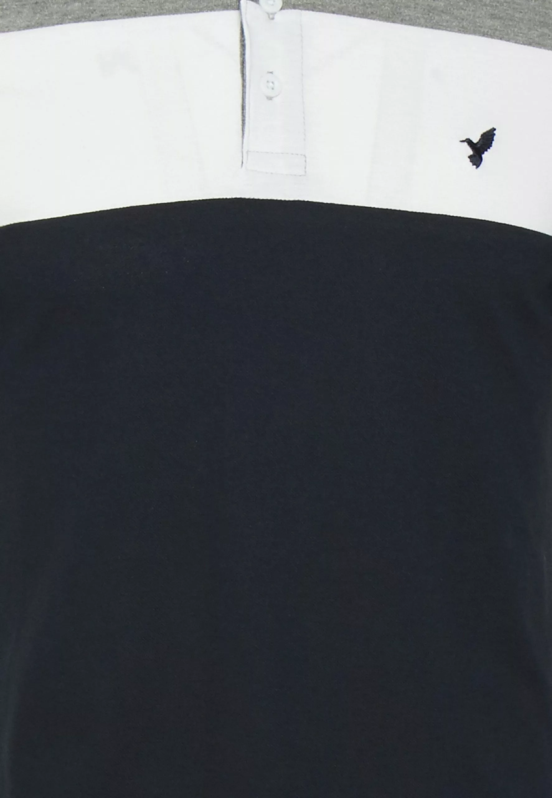 Pier One Polo Shirt - Grey/White/Dark Blue 3 Pier One Polo Shirt - Grey/White/Dark Blue - Image 3