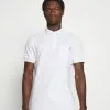 Pier One Tricolore Trim- Polo Shirt - White