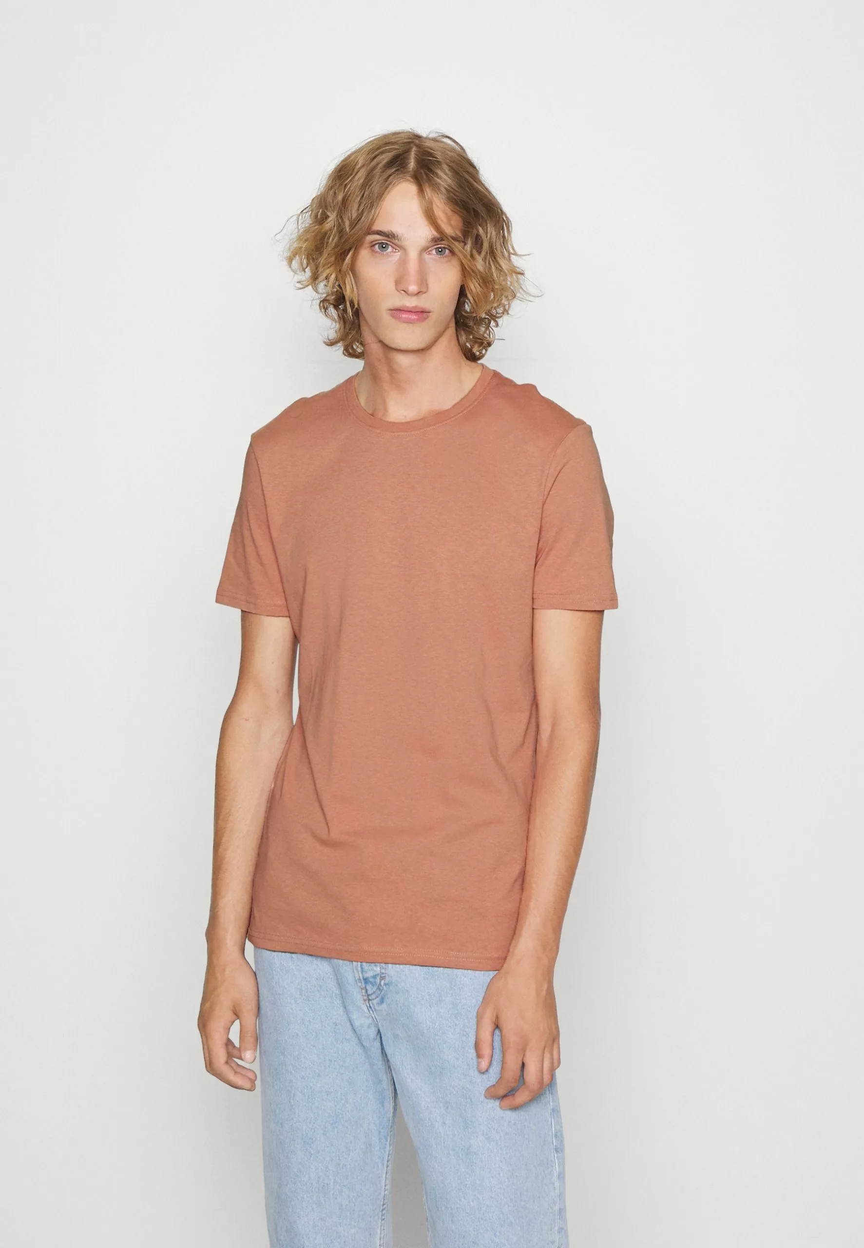 Pier One 5 Pack - Basic T-Shirt - Stone/Blue/Mottled Light Grey - 3 Pier One 5 Pack - Basic T-Shirt - Stone/Blue/Mottled Light Grey - - Image 3