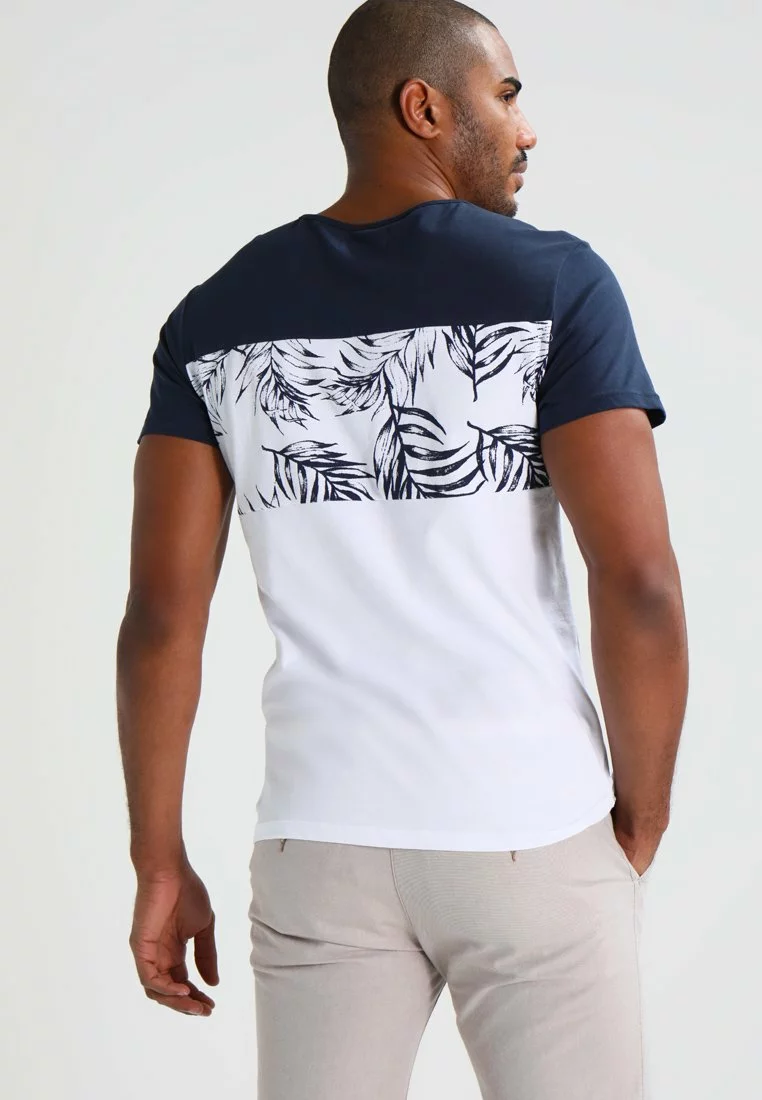 Pier One Print T-Shirt - Navy/White 3 Pier One Print T-Shirt - Navy/White - Image 3