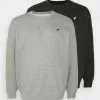 Pier One Plus Size 2 Pack - Sweatshirt - Black/Mottled Grey